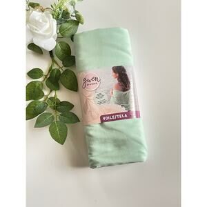 gwen STUDIOS Voile 2 yds. Mint green thin material makes 2 shawls